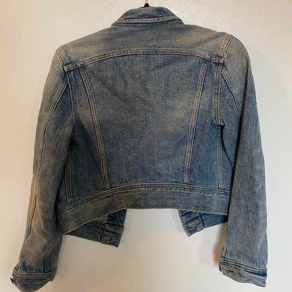 NWOT TNA Cropped Denim Jean Jacket S - Picture 2 of 5